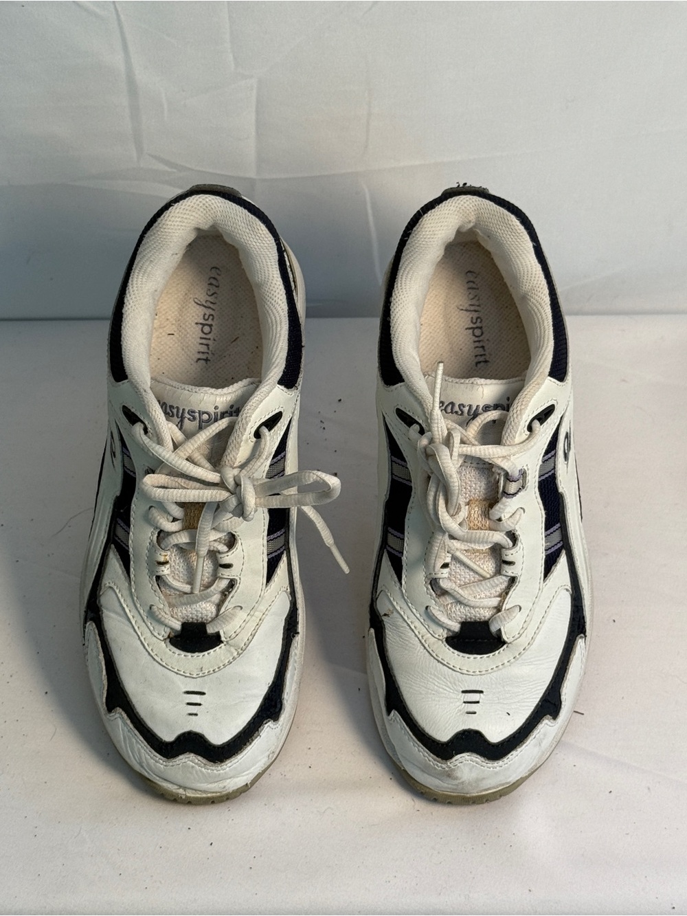 Easy Spirit White and Black Women's Sneakers